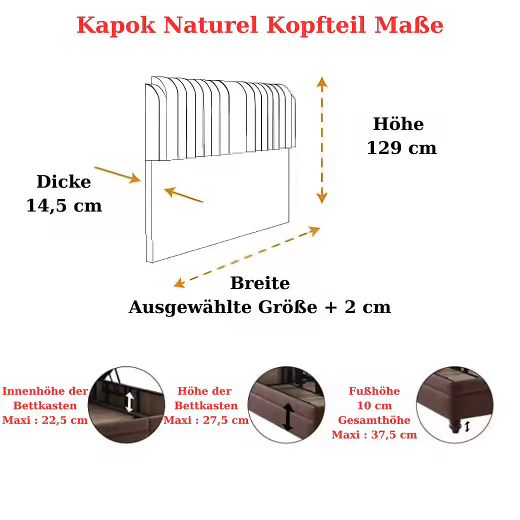 Kapok Naturel Boxspring Set