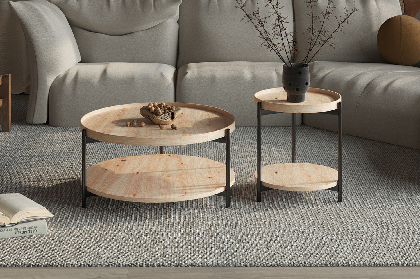 Salontafel 'Dalina' 45 cm Decor Oude eik