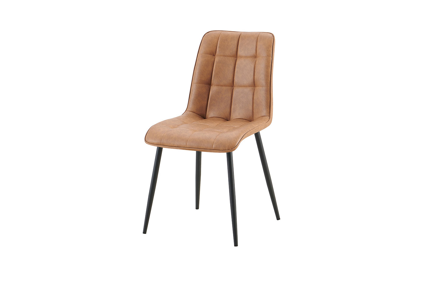 Set van 4 stoelen 'Furas' Vintage PU Cognac