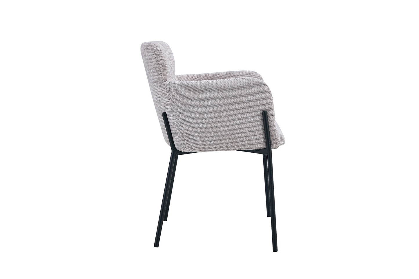 Stoel 'Naomi' Stof Beige (2 per doos)