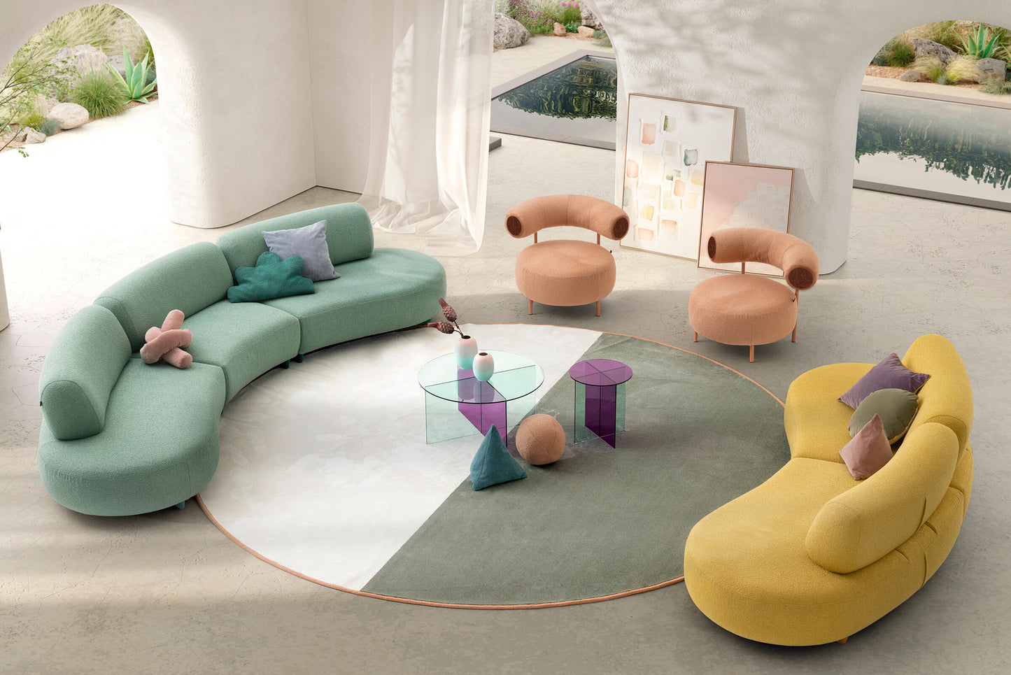 Bonbon Pouf (Ø 108cm)