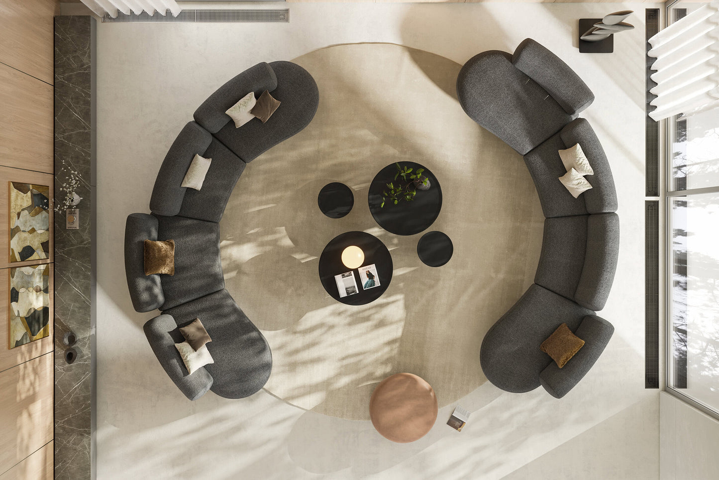 Bonbon Pouf (Ø 108cm)