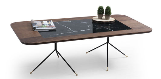 DIAMOND  Walnut Zwart Salontafel