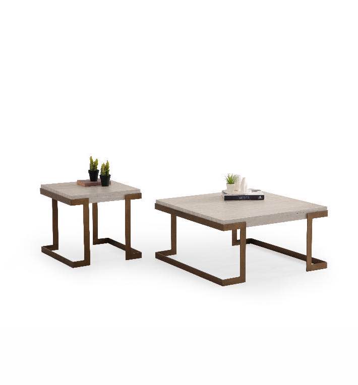 BOGOTA Travertine Salontafel Set