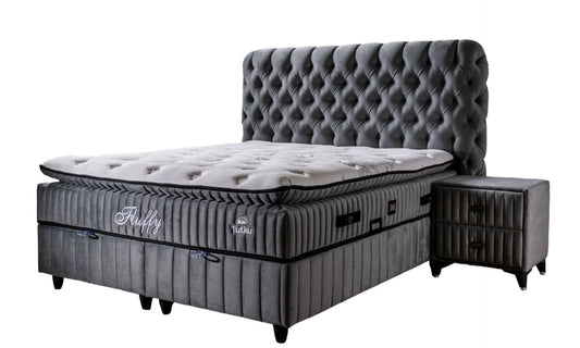 Fluffy Boxspring Set
