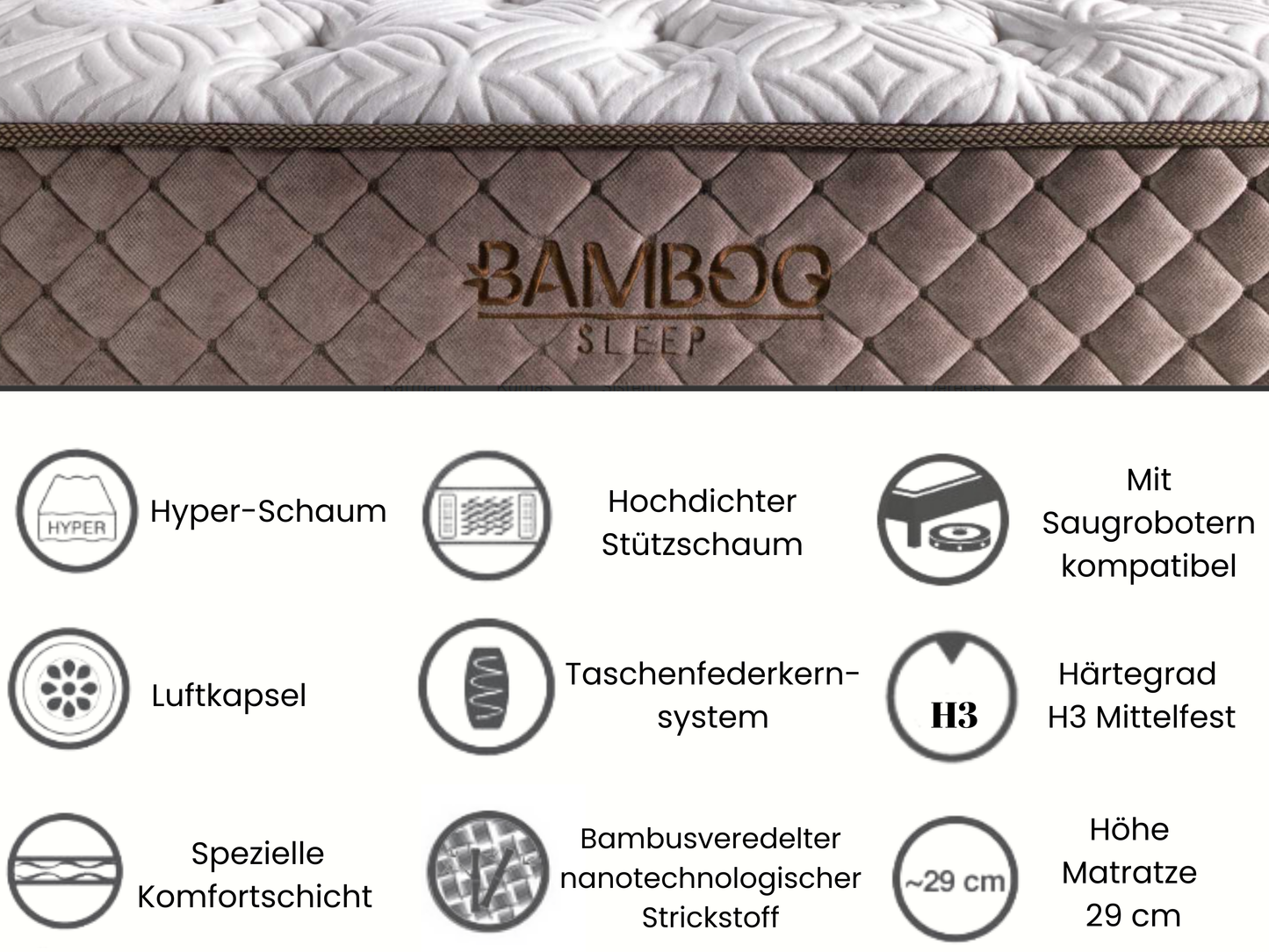 Bamboo Sleep Boxspring Set