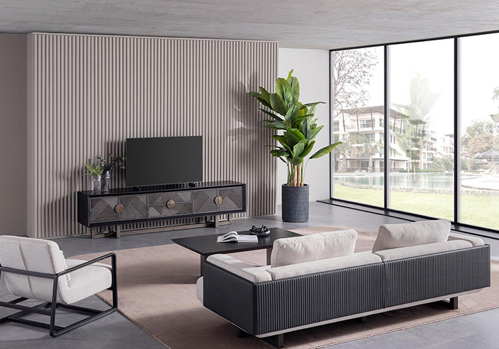 Cross Zwart 3-Zitsbank