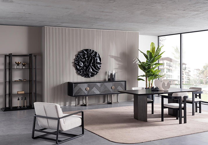 Cross Zwart Tafel 208cm