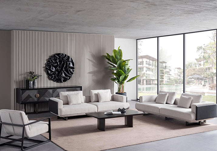 Cross Zwart 3-Zitsbank