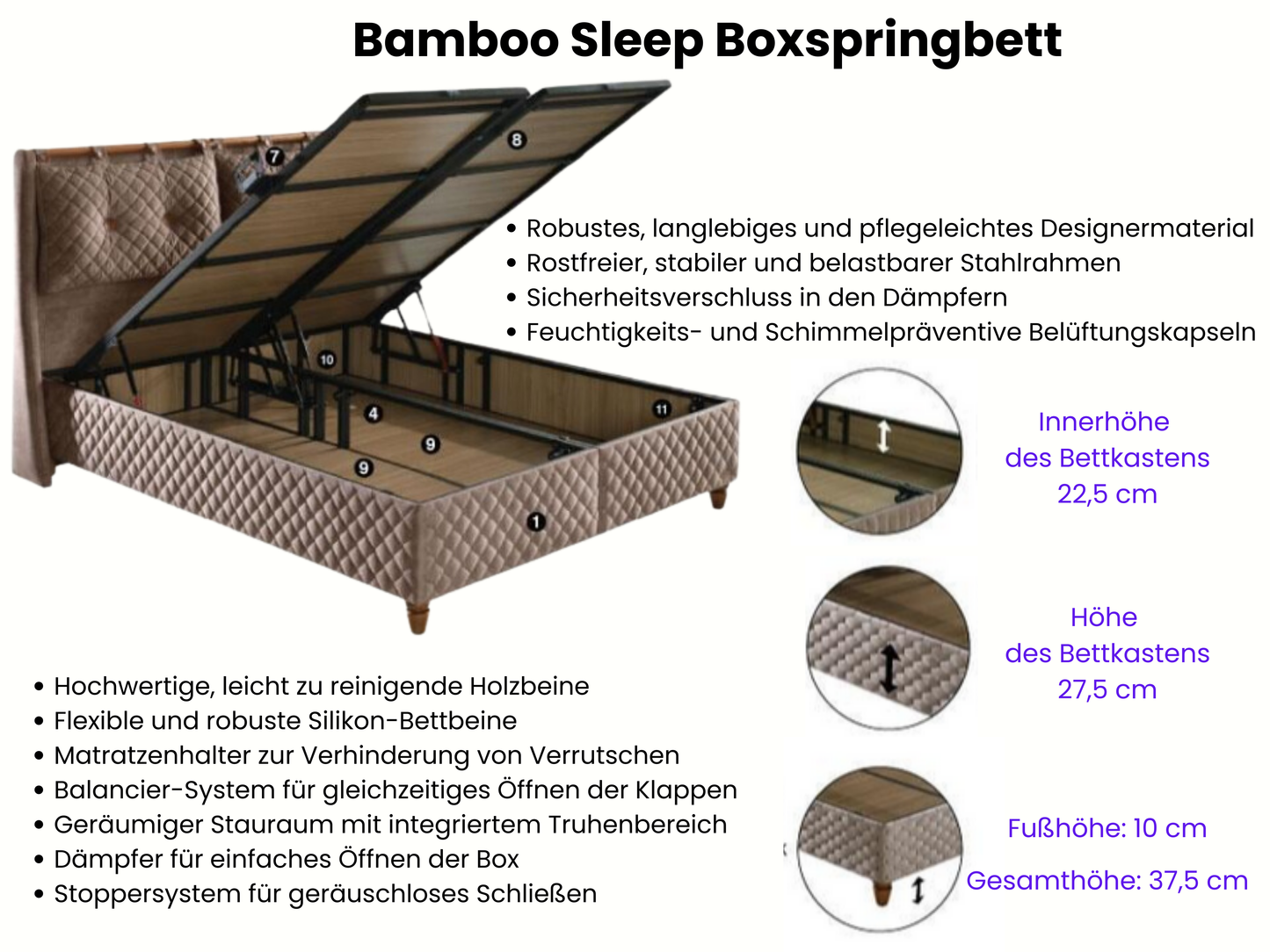 Bamboo Sleep Boxspring Set