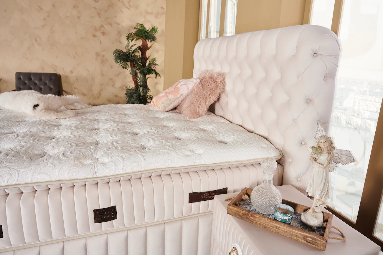 Fluffy Boxspring Set