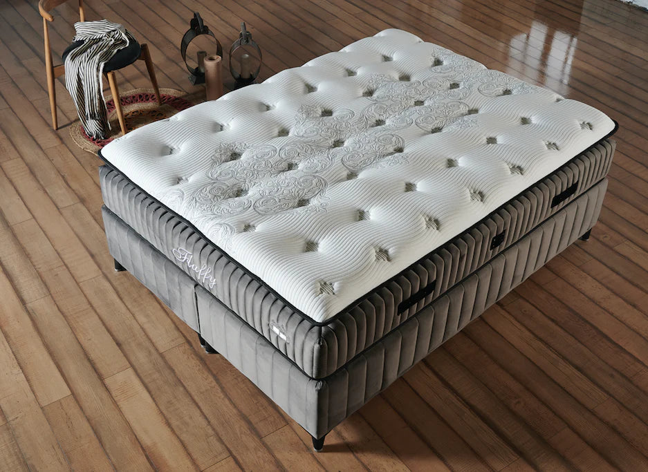 Fluffy Boxspring Set