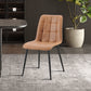 Set van 4 stoelen 'Furas' Vintage PU Cognac