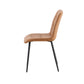 Set van 4 stoelen 'Furas' Vintage PU Cognac