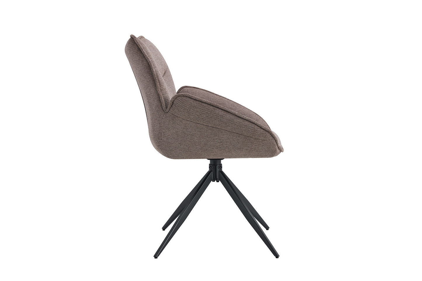 Stoel 'Mahi' Draaibaar Stof Peper (2 per doos)