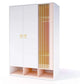 Rosa Kledingkast met 3 Deuren