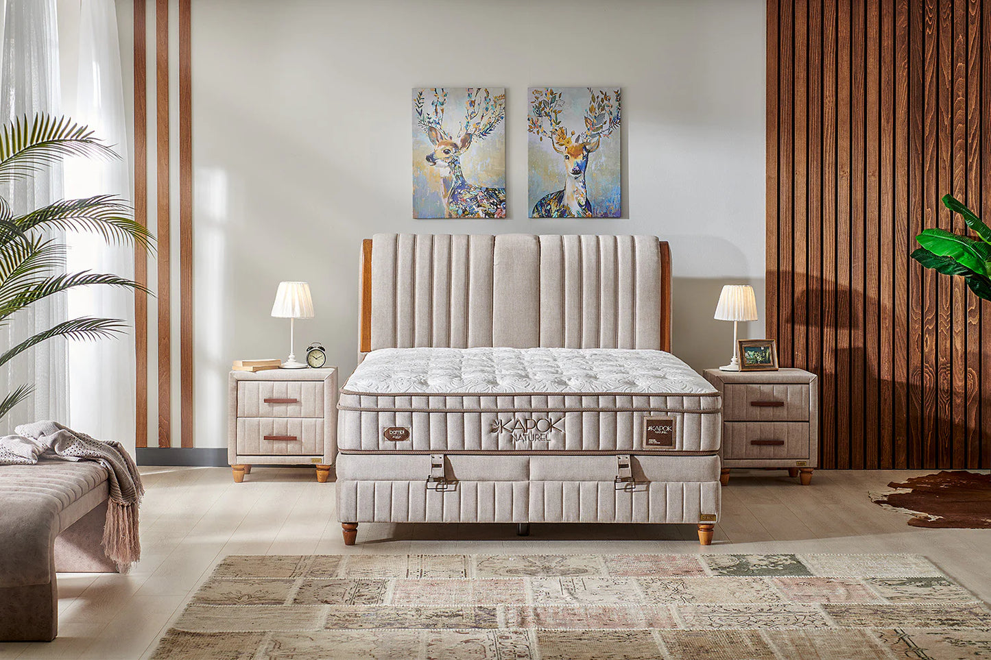 Kapok Naturel Boxspring Set