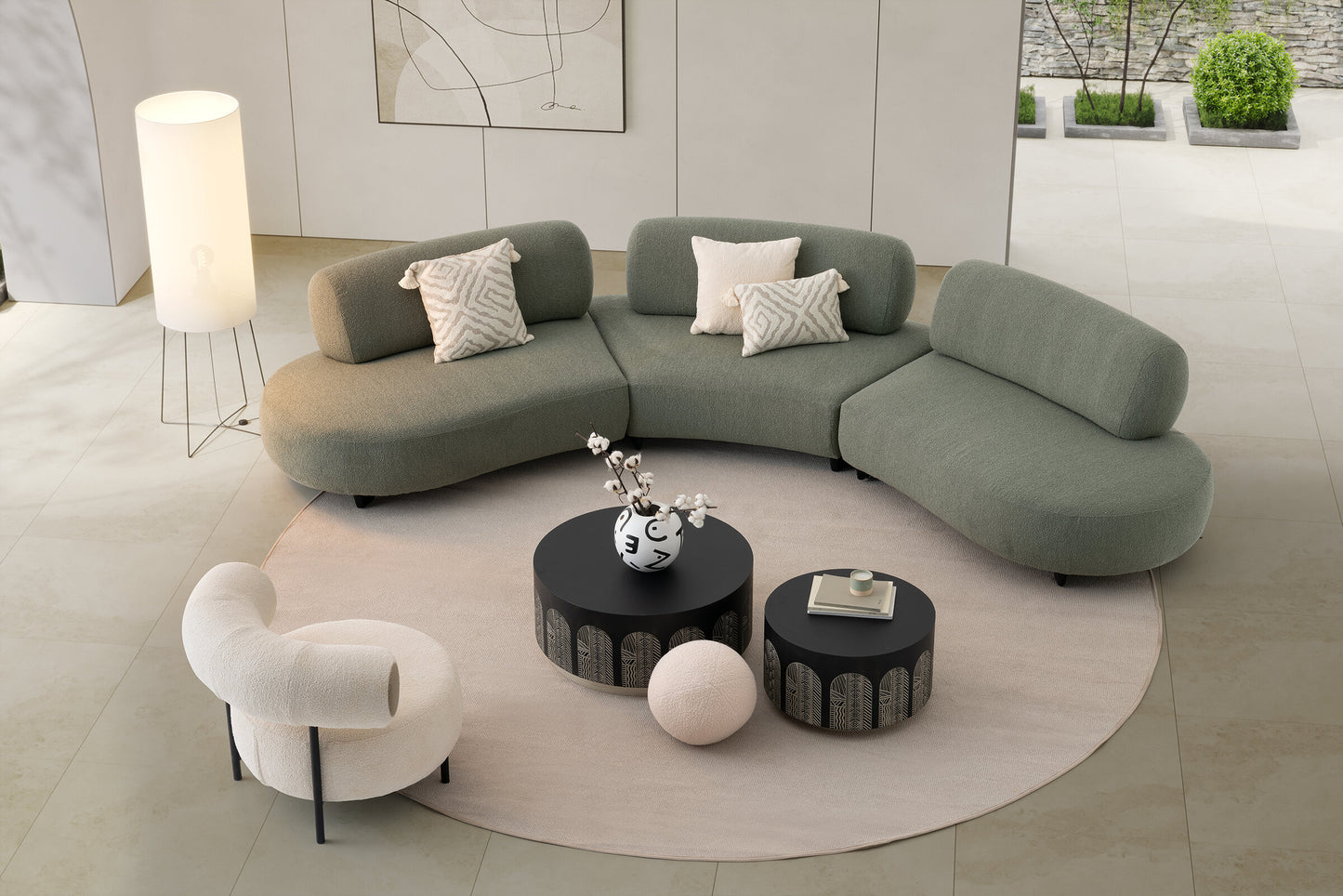 Bonbon Pouf (Ø 108cm)