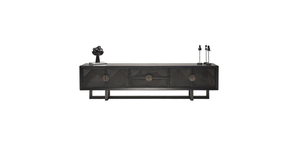 Cross Zwart TV-Meubel 249cm