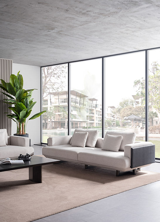 Cross Zwart 3-Zitsbank