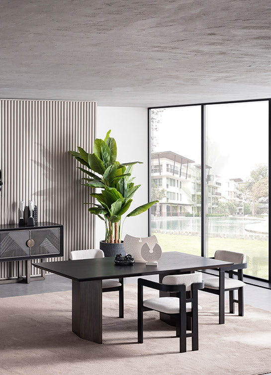 Cross Zwart Tafel 208cm