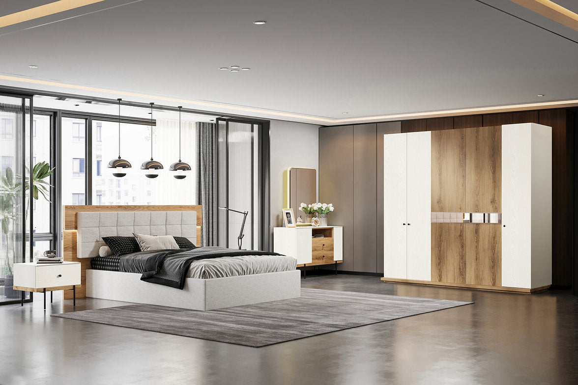 Belen Bedframe met Opbergdoos, 160x200 cm