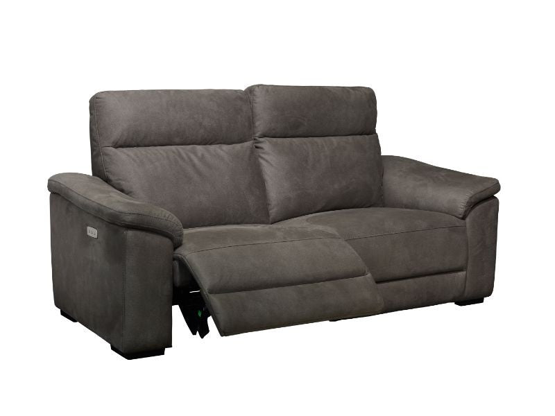 MIRABEL DRIEZIT MET 2 ELECTRISCHE RELAXEN  STOF DARK GREY
