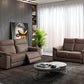 MIRABEL DRIEZIT MET 2 ELECTRISCHE RELAXEN  STOF DARK GREY